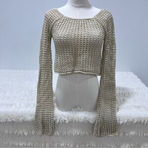 Urban Outfitters Cream Crochet Top
